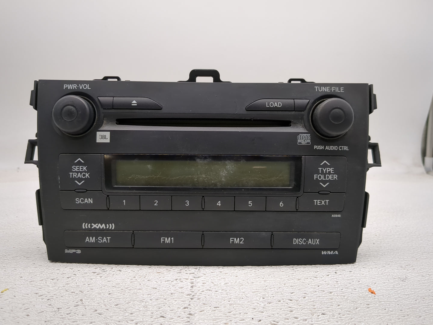 2009 Toyota Corolla Radio AM FM Cd Player Receiver Replacement P/N:86120-02790 Fits OEM Used Auto Parts - Oemusedautoparts1.