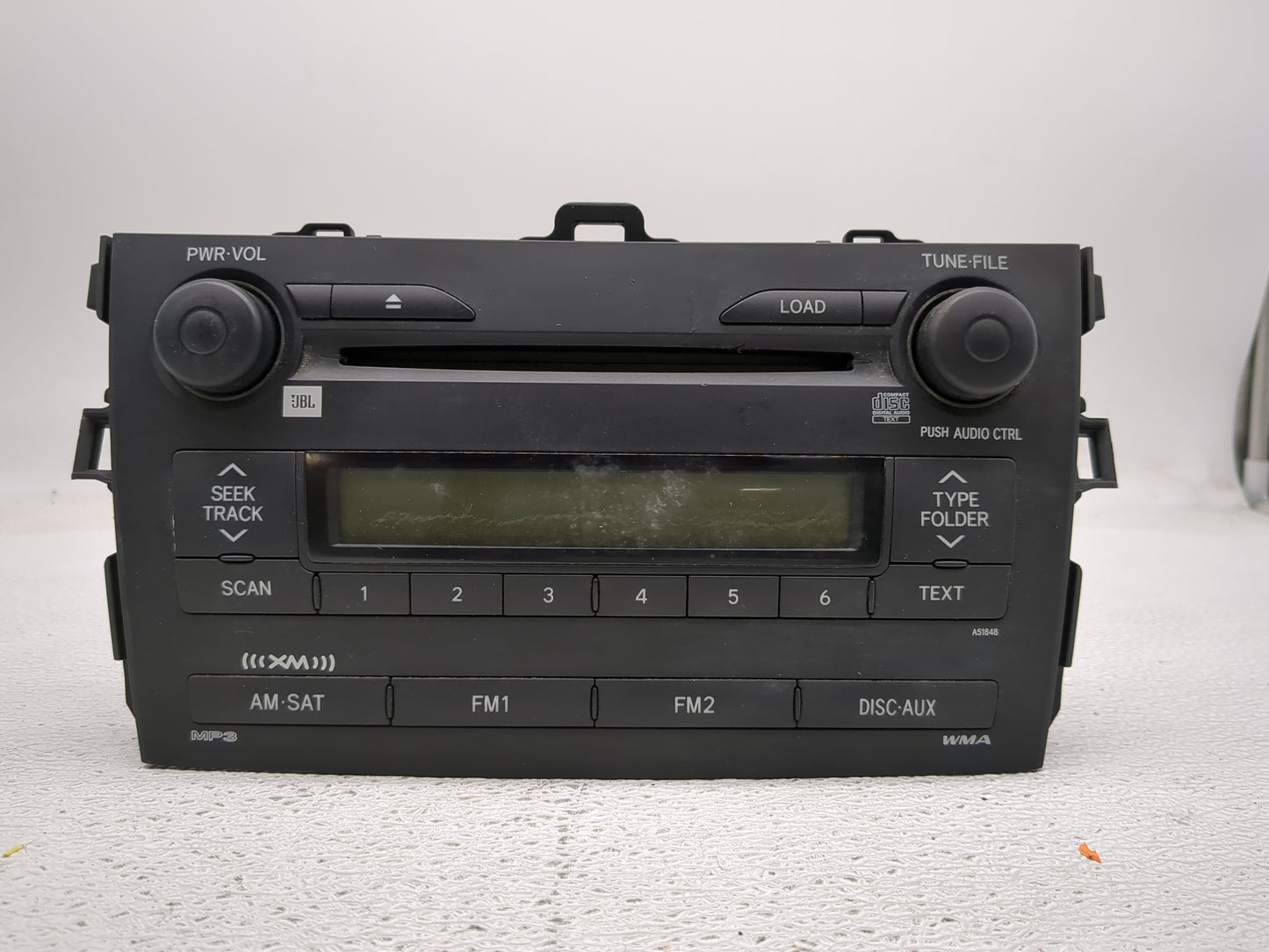 2009 Toyota Corolla Radio AM FM Cd Player Receiver Replacement P/N:86120-02790 Fits OEM Used Auto Parts - Oemusedautoparts1.