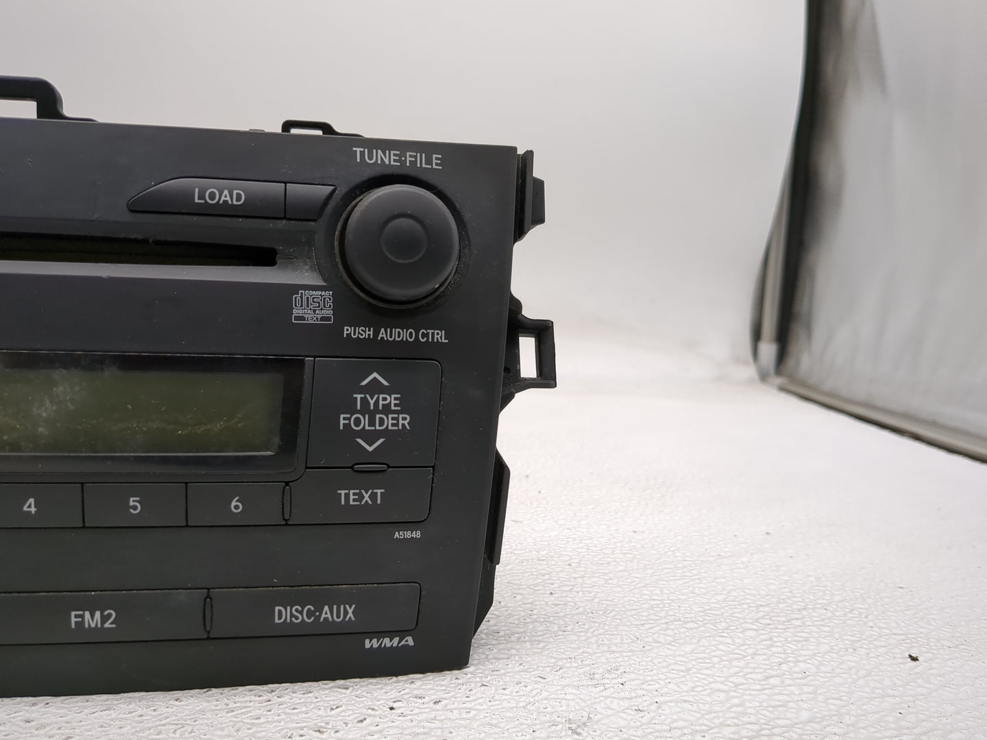 2009 Toyota Corolla Radio AM FM Cd Player Receiver Replacement P/N:86120-02790 Fits OEM Used Auto Parts - Oemusedautoparts1.