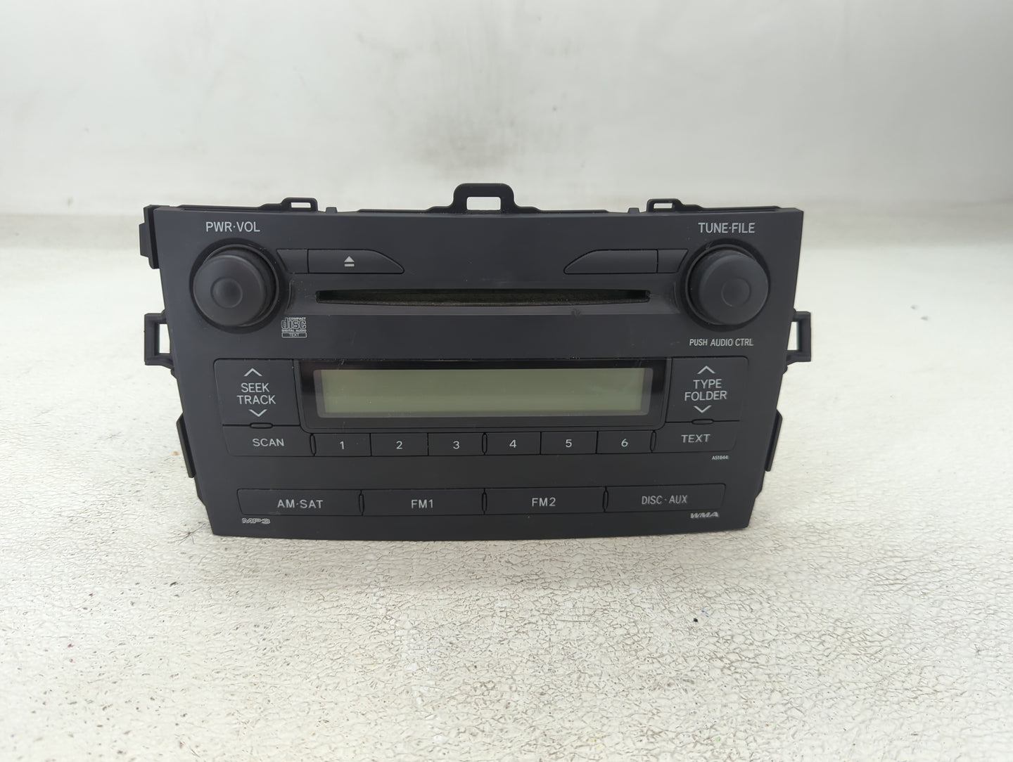 2009 Toyota Corolla Radio AM FM Cd Player Receiver Replacement P/N:86120-02750 Fits OEM Used Auto Parts - Oemusedautoparts1.