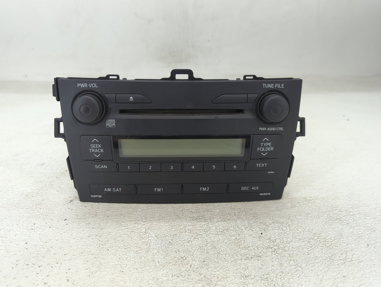 2009 Toyota Corolla Radio AM FM Cd Player Receiver Replacement P/N:86120-02750 Fits OEM Used Auto Parts - Oemusedautoparts1.