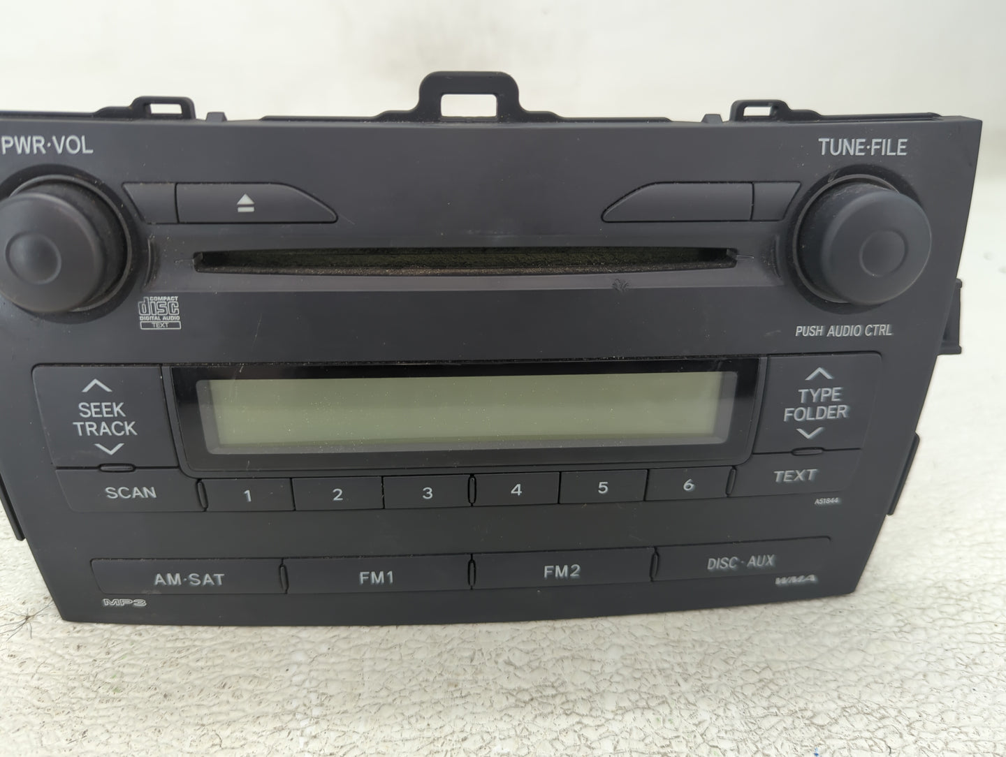 2009 Toyota Corolla Radio AM FM Cd Player Receiver Replacement P/N:86120-02750 Fits OEM Used Auto Parts - Oemusedautoparts1.