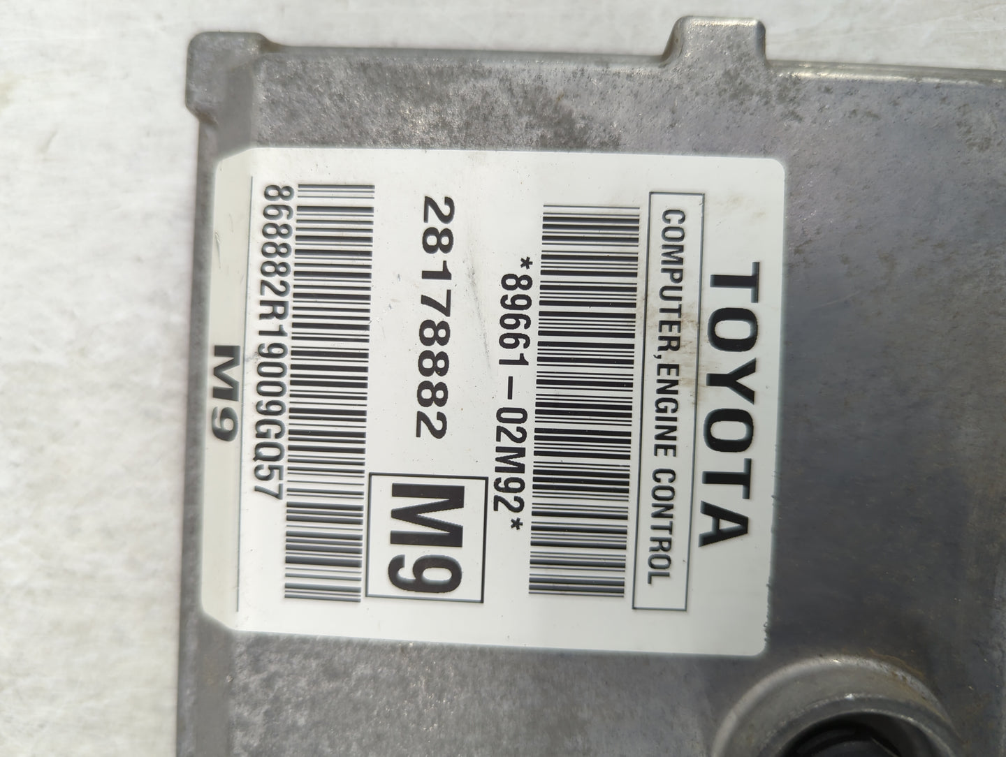 2009 Toyota Corolla PCM Engine Control Computer ECU ECM PCU OEM P/N:28178882 89661-02M92 Fits OEM Used Auto Parts - Oemuseda