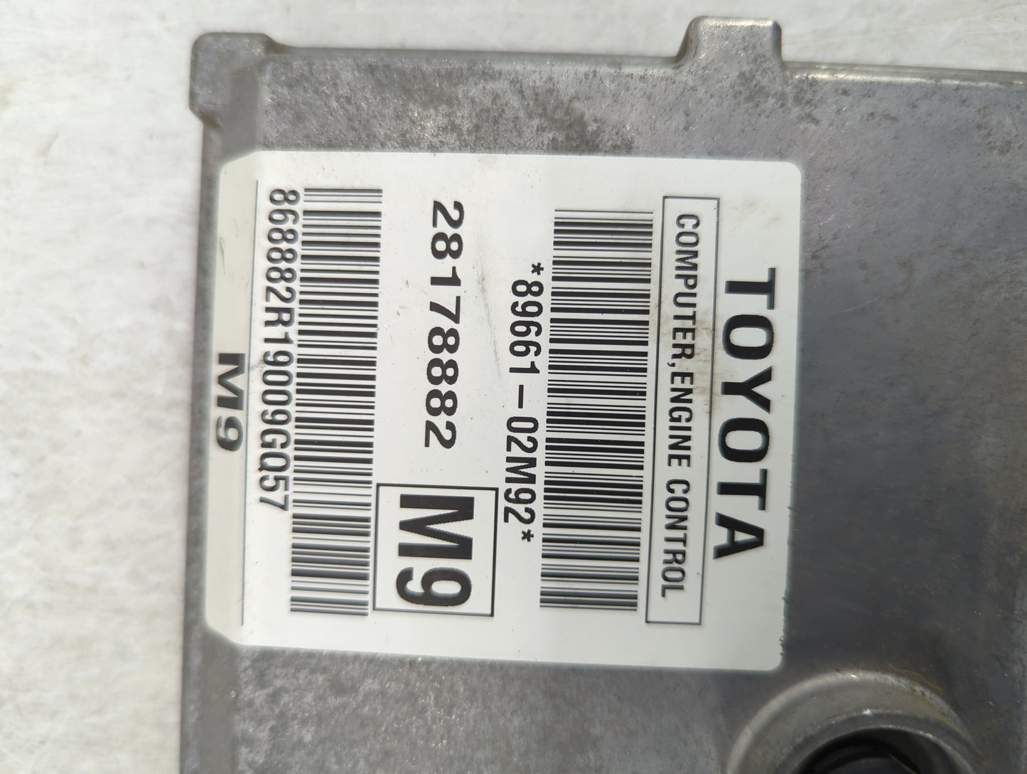 2009 Toyota Corolla PCM Engine Control Computer ECU ECM PCU OEM P/N:28178882 89661-02M92 Fits OEM Used Auto Parts - Oemuseda