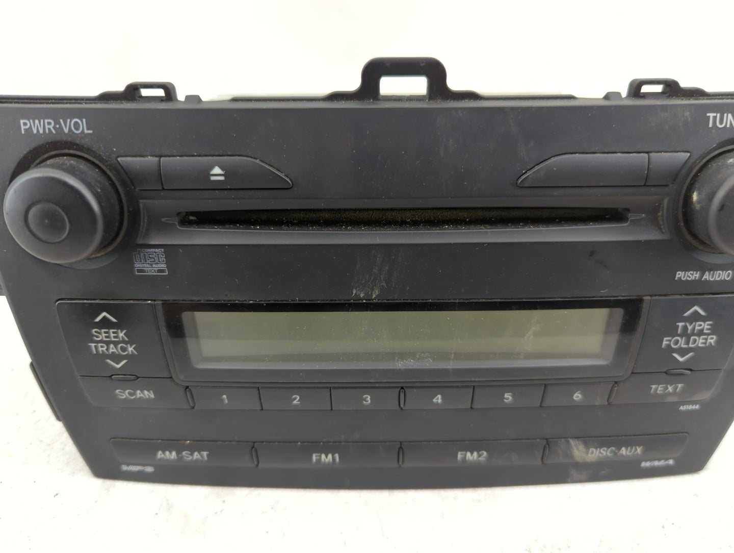 2009 Toyota Corolla Radio AM FM Cd Player Receiver Replacement P/N:86120-02750 CQ-JS7762X Fits OEM Used Auto Parts - Oemused
