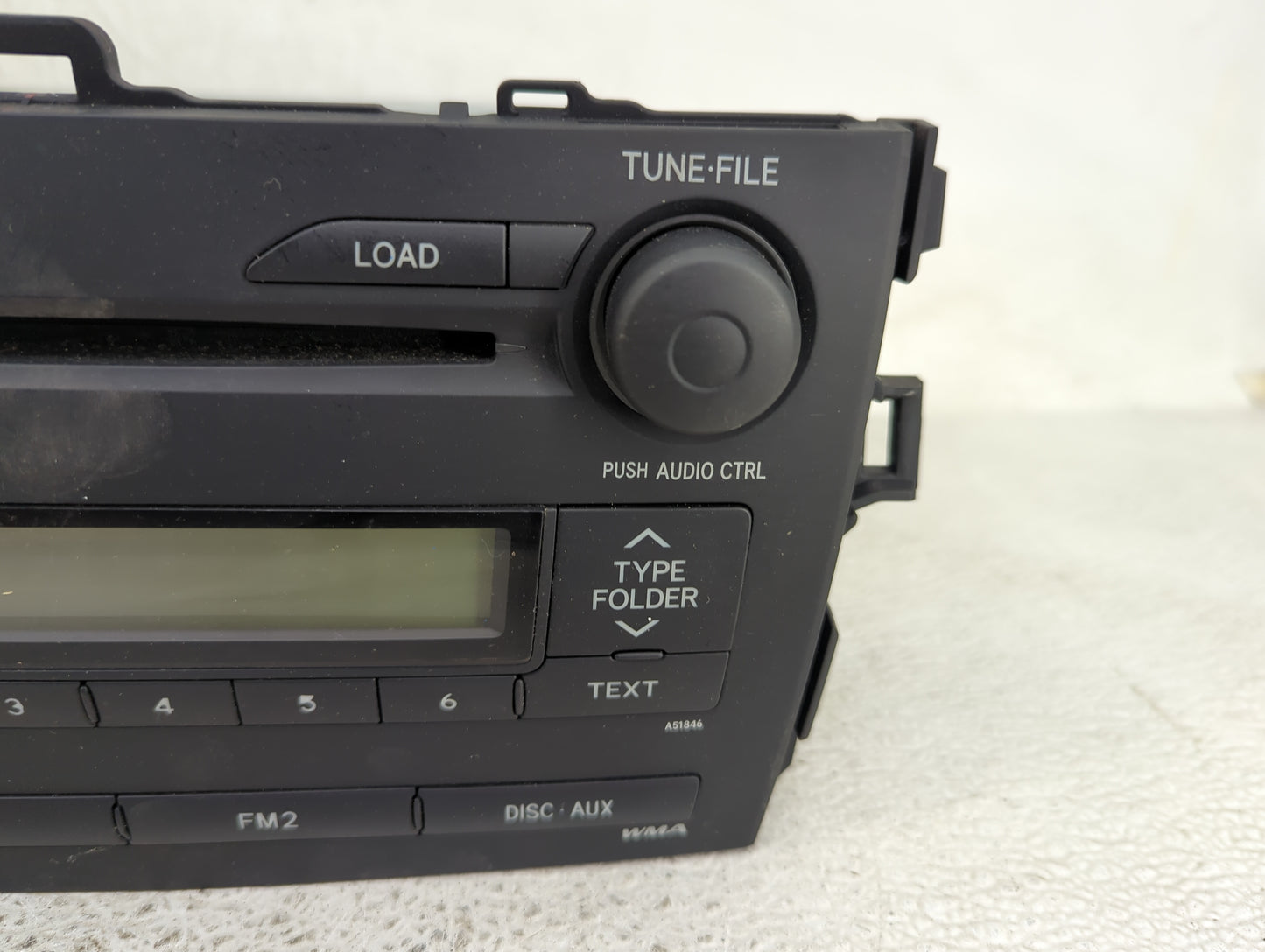 2009 Toyota Corolla Radio AM FM Cd Player Receiver Replacement P/N:86120-02770 CQ-ES7762X, MX146099 Fits OEM Used Auto Parts