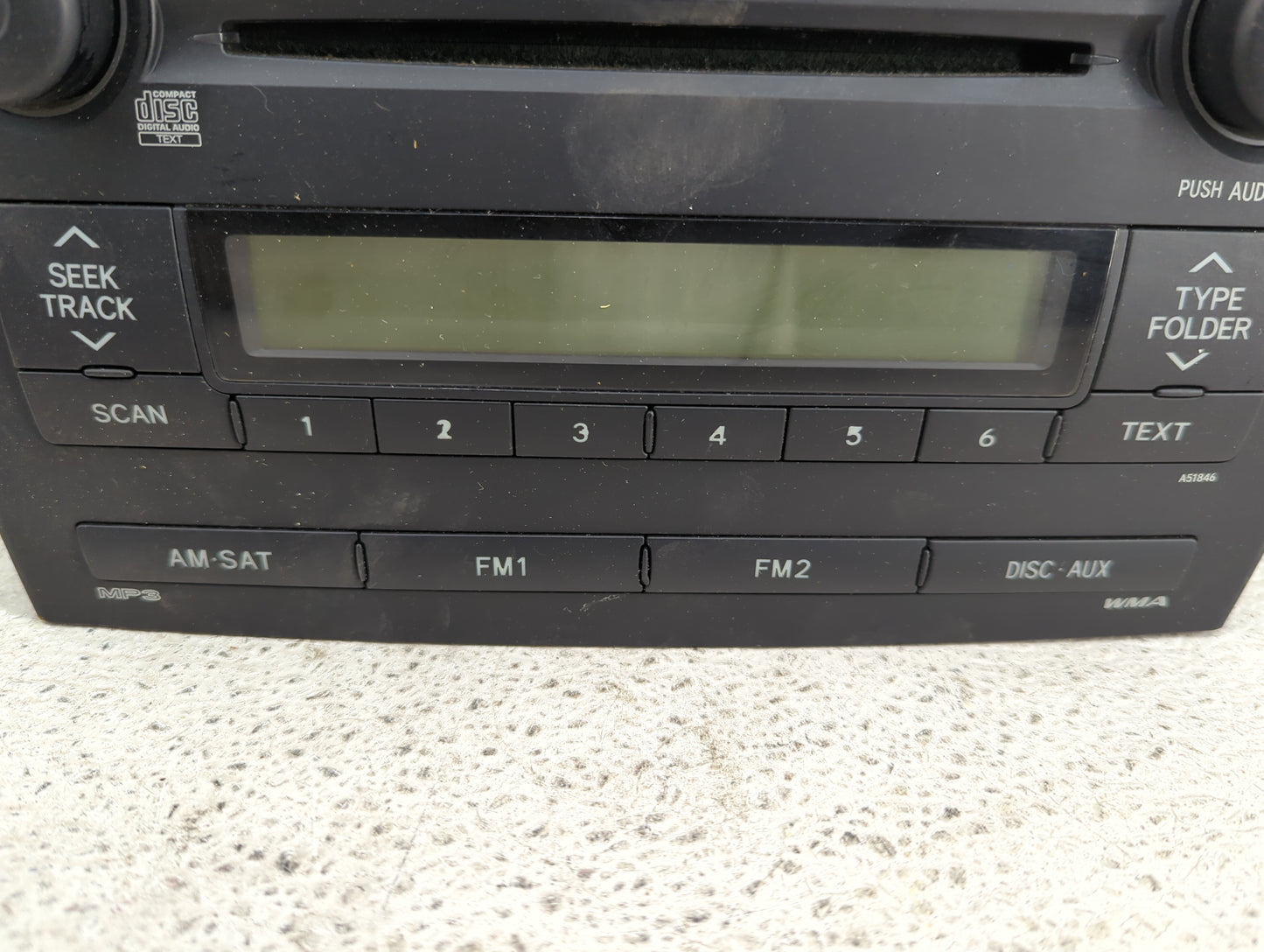 2009 Toyota Corolla Radio AM FM Cd Player Receiver Replacement P/N:86120-02770 CQ-ES7762X, MX146099 Fits OEM Used Auto Parts