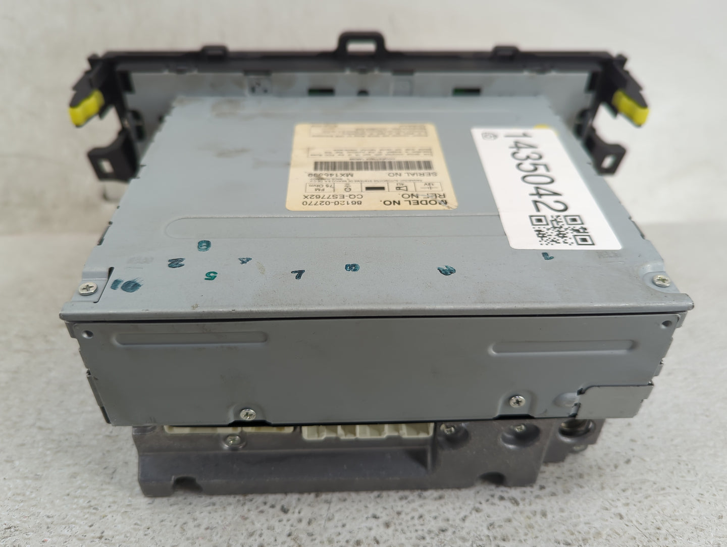 2009 Toyota Corolla Radio AM FM Cd Player Receiver Replacement P/N:86120-02770 CQ-ES7762X, MX146099 Fits OEM Used Auto Parts
