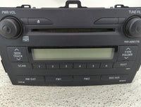 2009 Toyota Corolla Radio AM FM Cd Player Receiver Replacement P/N:86120-02750 Fits OEM Used Auto Parts - Oemusedautoparts1.