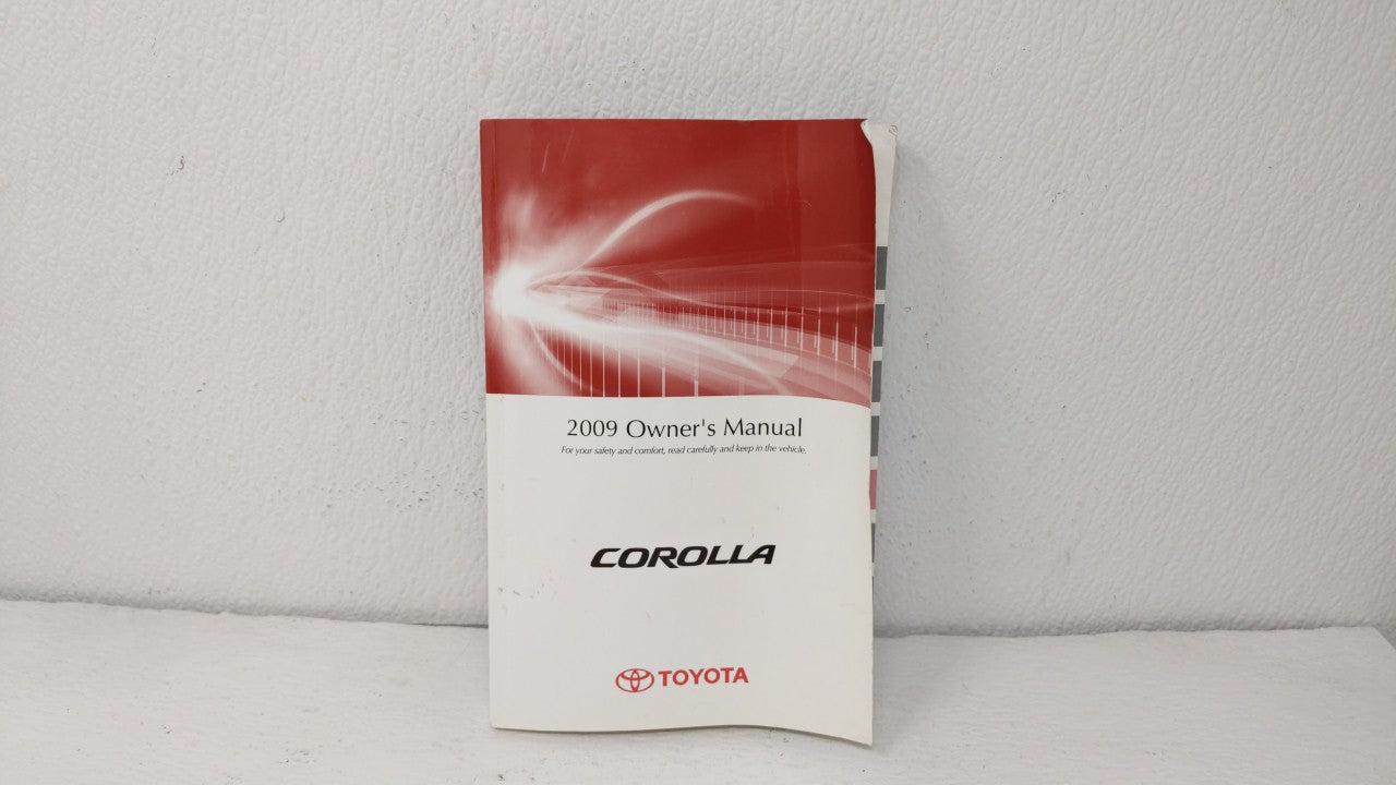 2009 Toyota Corolla Owners Manual Book Guide OEM Used Auto Parts - Oemusedautoparts1.com