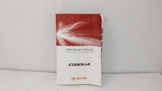 2009 Toyota Corolla Owners Manual Book Guide OEM Used Auto Parts