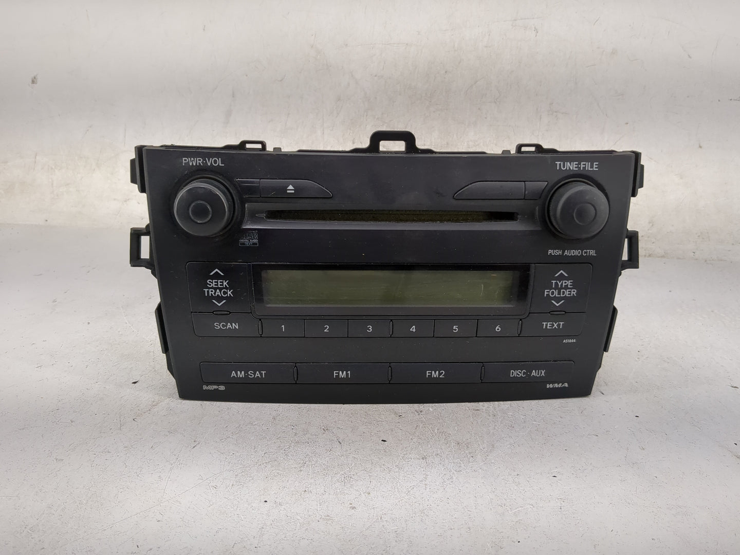 2009 Toyota Corolla Radio AM FM Cd Player Receiver Replacement P/N:86120-02750 CQ-JS7762X Fits OEM Used Auto Parts - Oemused