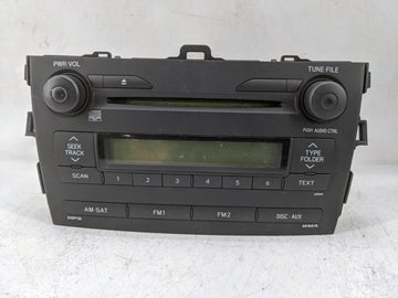2009 Toyota Corolla Radio AM FM Cd Player Receiver Replacement P/N:86120-02750 CQ-JS7762X, A51844 Fits OEM Used Auto Parts -