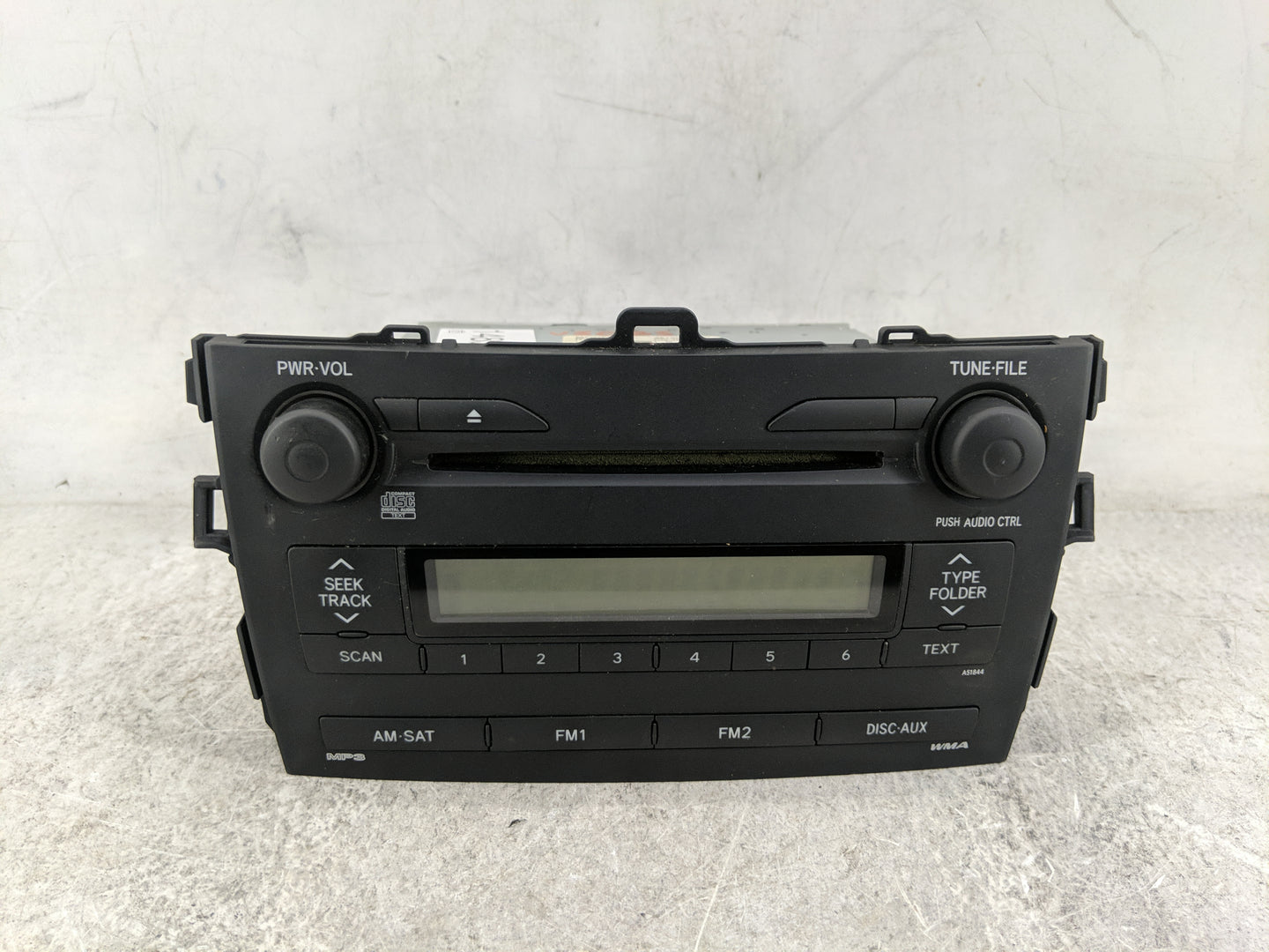 2009 Toyota Corolla Radio AM FM Cd Player Receiver Replacement P/N:86120-02750 CQ-JS7762X Fits OEM Used Auto Parts - Oemused