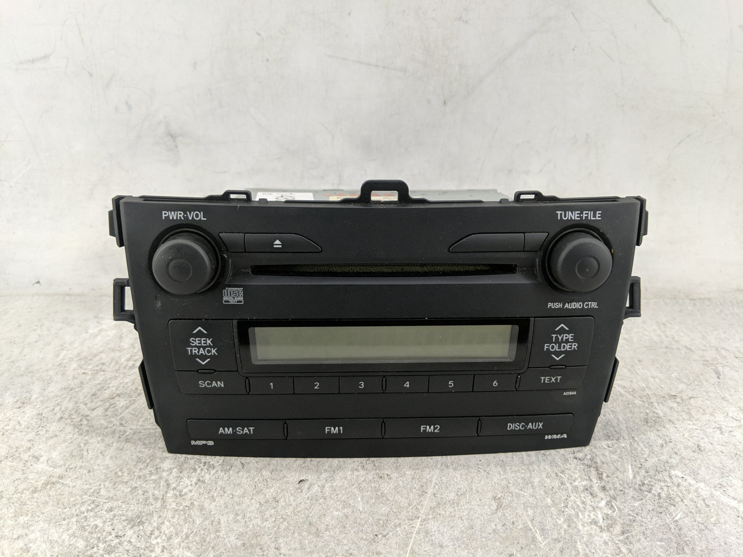 2009 Toyota Corolla Radio AM FM Cd Player Receiver Replacement P/N:86120-02750 CQ-JS7762X Fits OEM Used Auto Parts - Oemused