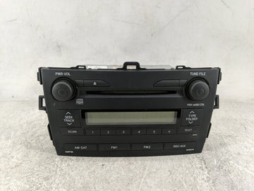 2009 Toyota Corolla Radio AM FM Cd Player Receiver Replacement P/N:86120-02750 CQ-JS7762X Fits OEM Used Auto Parts - Oemused