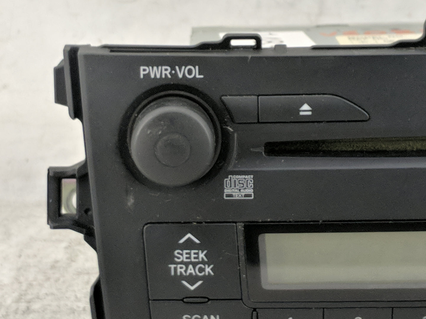 2009 Toyota Corolla Radio AM FM Cd Player Receiver Replacement P/N:86120-02750 CQ-JS7762X Fits OEM Used Auto Parts - Oemused