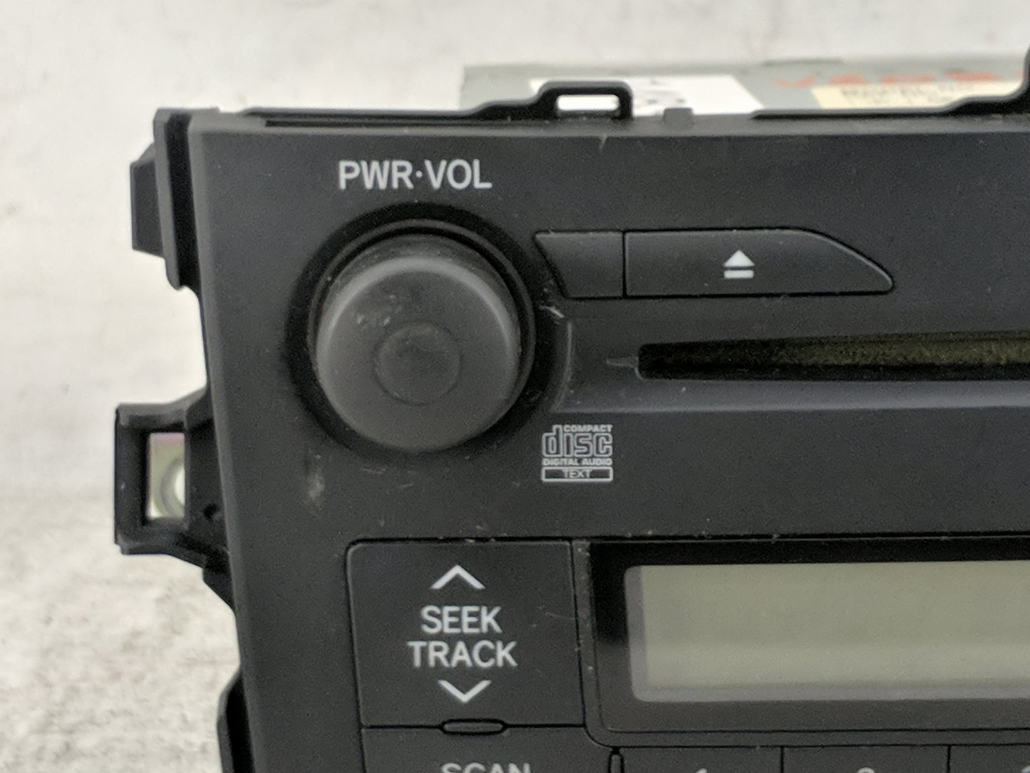 2009 Toyota Corolla Radio AM FM Cd Player Receiver Replacement P/N:86120-02750 CQ-JS7762X Fits OEM Used Auto Parts - Oemused