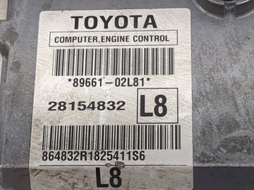2009 Toyota Corolla PCM Engine Control Computer ECU ECM PCU OEM P/N:89661-02L81 28154832 OEM Used Auto Parts