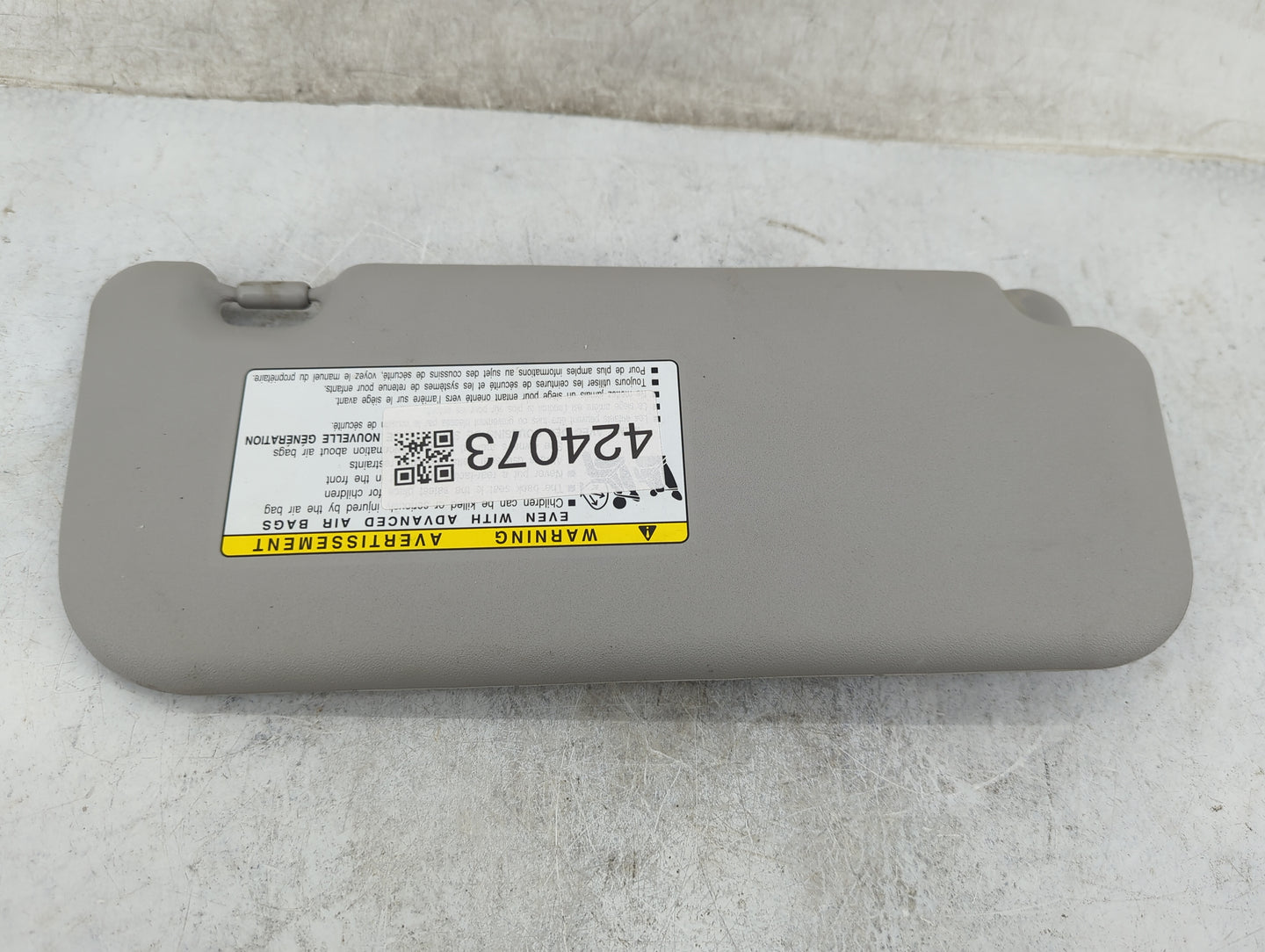 2009-2013 Toyota Corolla Sun Visor Shade Replacement Driver Left Mirror Fits Fits 2009 2010 2011 2012 2013 OEM Used Auto Par
