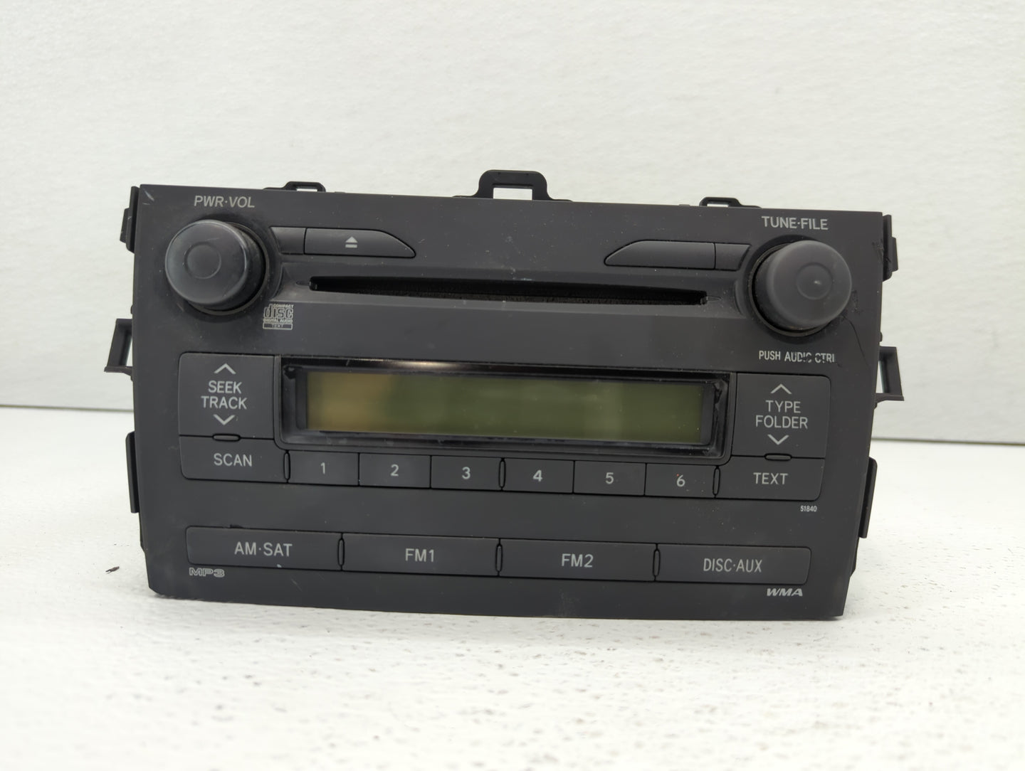 2009-2009 Toyota Corolla Am Fm Cd Player Radio Receiver - Oemusedautoparts1.com