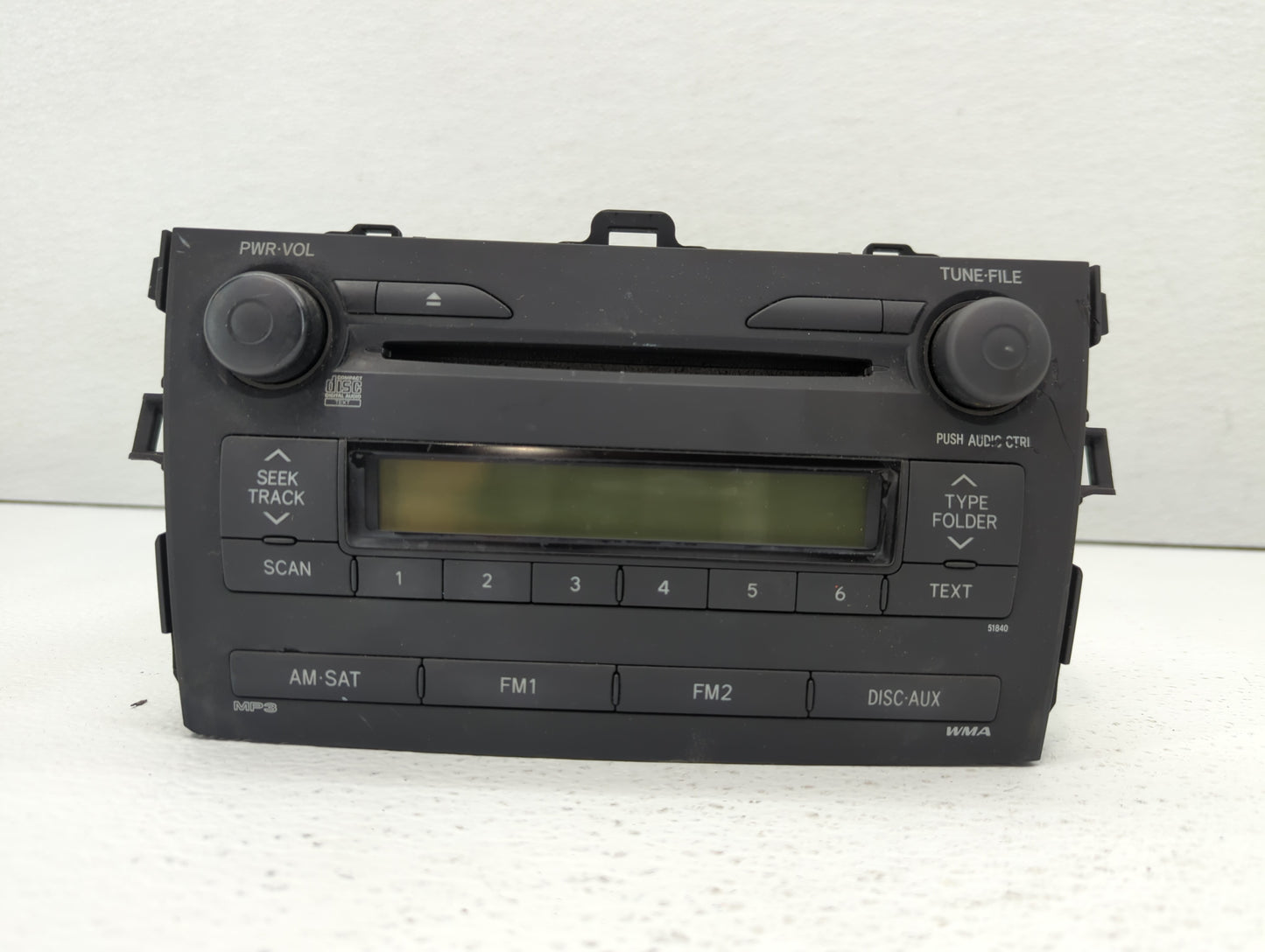 2009-2009 Toyota Corolla Am Fm Cd Player Radio Receiver - Oemusedautoparts1.com