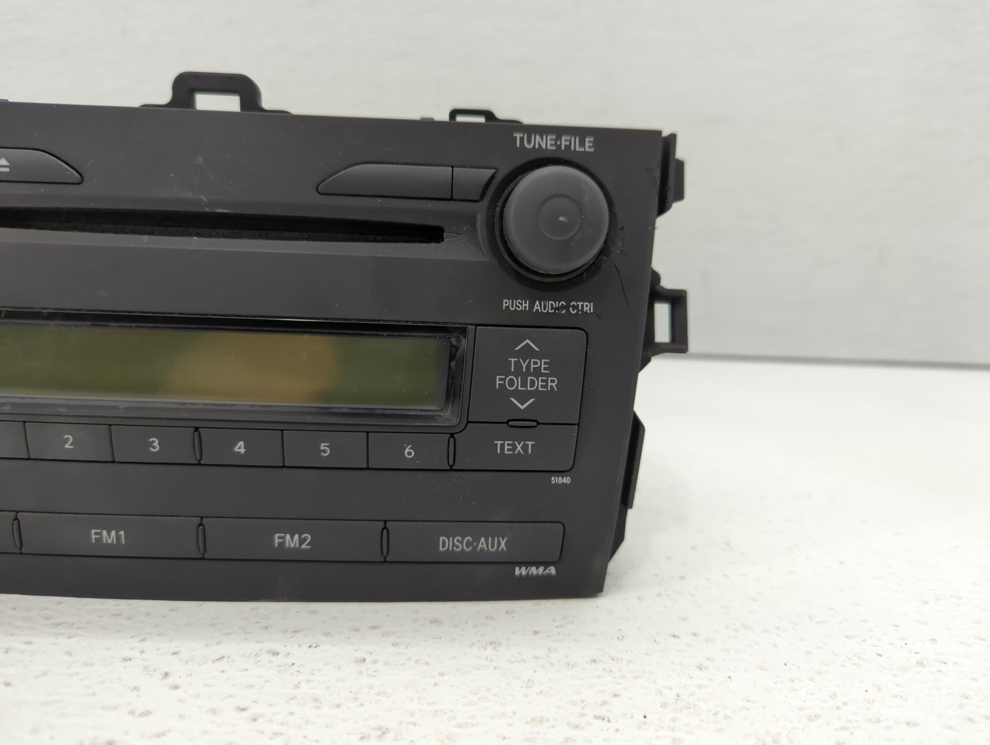 2009-2009 Toyota Corolla Am Fm Cd Player Radio Receiver - Oemusedautoparts1.com