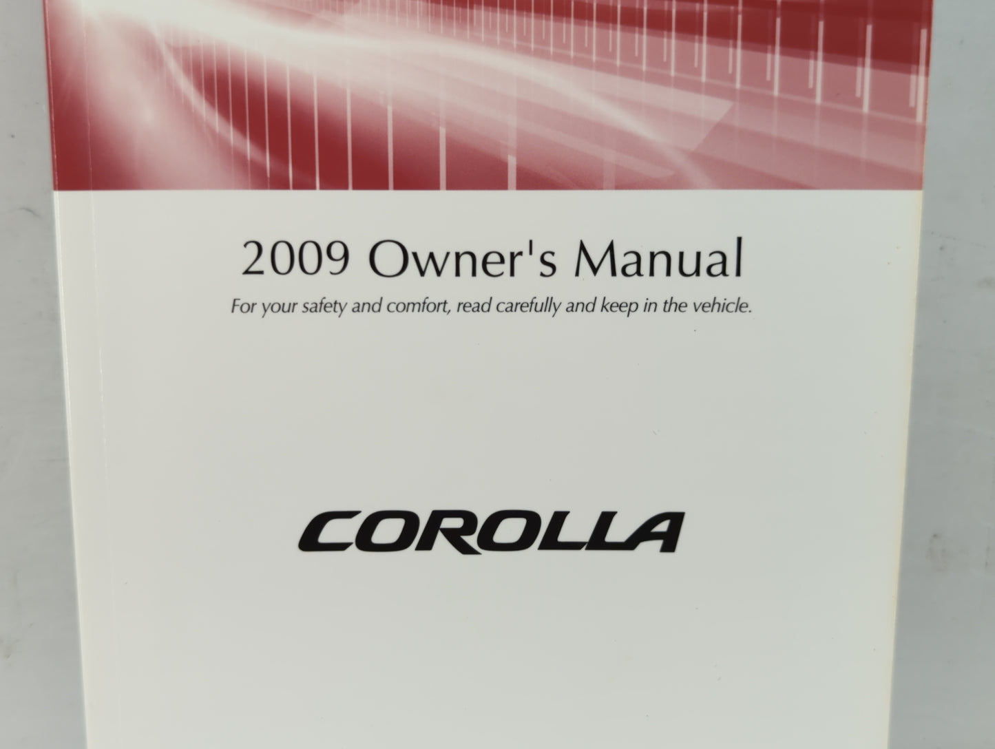 2009 Toyota Corolla Owners Manual Book Guide OEM Used Auto Parts - Oemusedautoparts1.com