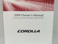 2009 Toyota Corolla Owners Manual Book Guide OEM Used Auto Parts - Oemusedautoparts1.com
