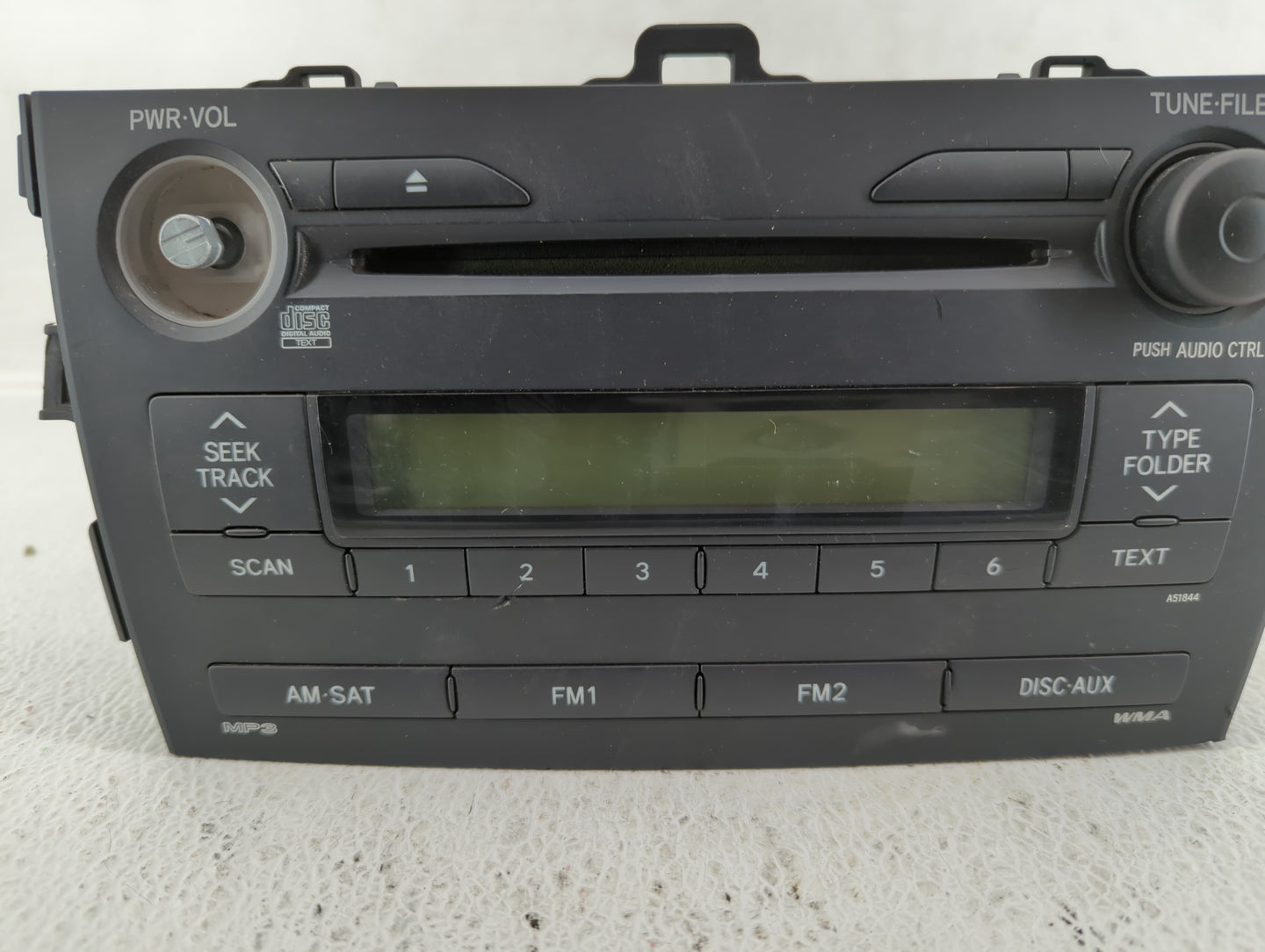2009-2009 Toyota Corolla Am Fm Cd Player Radio Receiver - Oemusedautoparts1.com