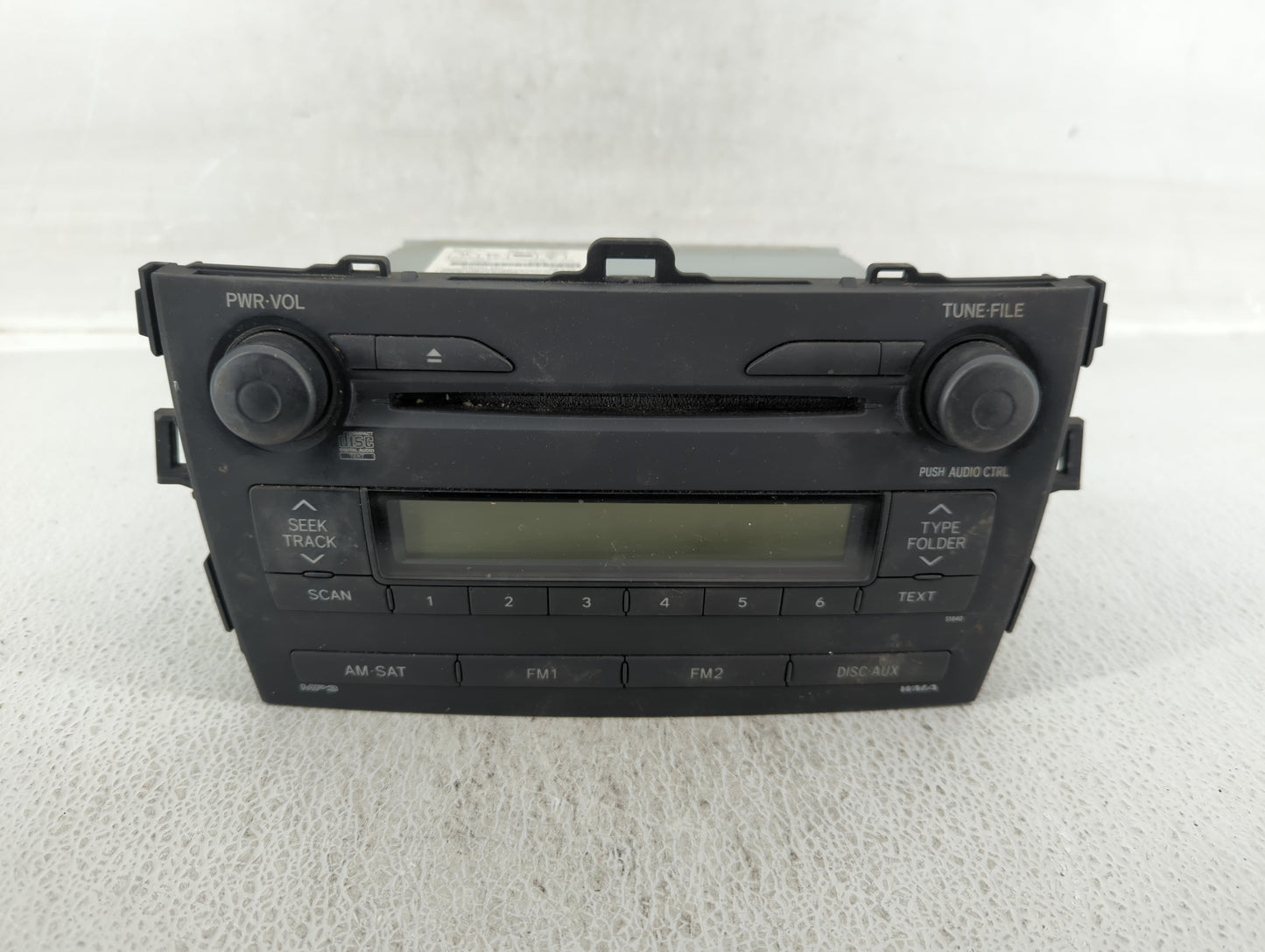 2009 Toyota Corolla Am Fm Cd Player Radio Receiver - Oemusedautoparts1.com