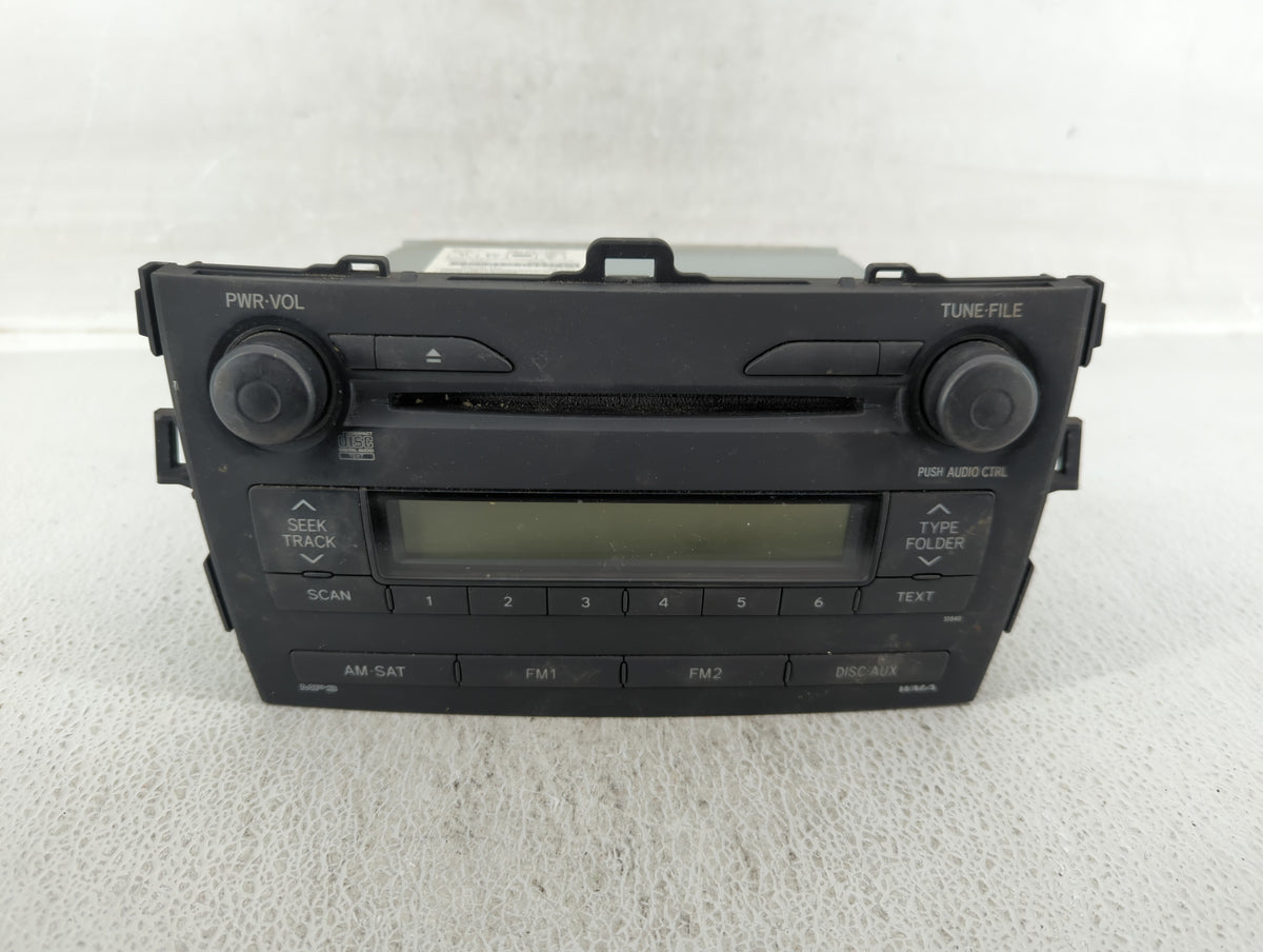 2009 Toyota Corolla Am Fm Cd Player Radio Receiver 530494 - Oemusedautoparts1.com