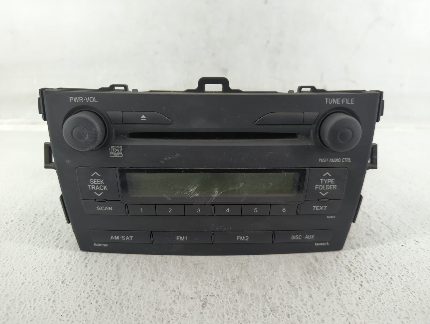 2009-2009 Toyota Corolla Am Fm Cd Player Radio Receiver - Oemusedautoparts1.com