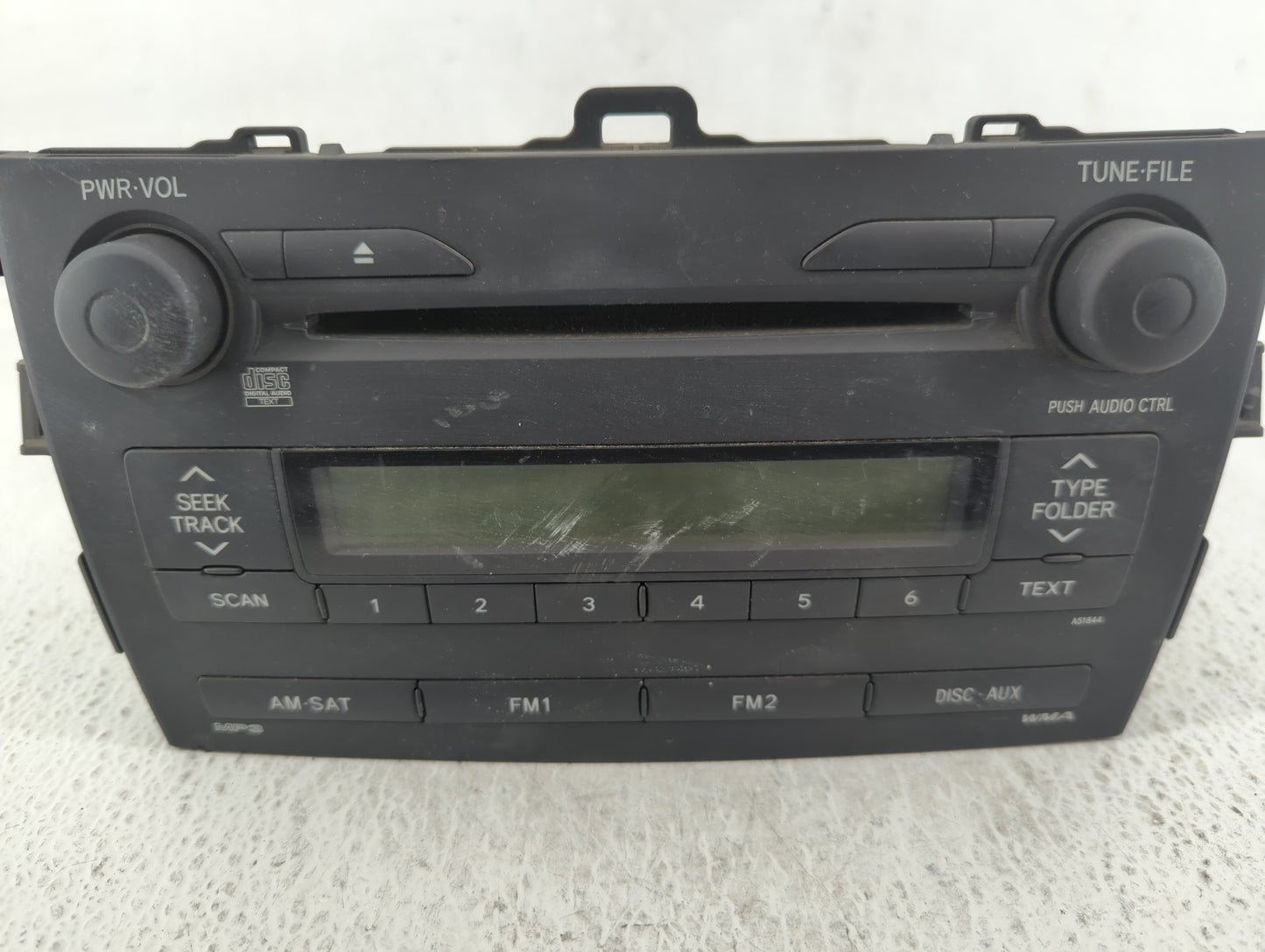 2009-2009 Toyota Corolla Am Fm Cd Player Radio Receiver - Oemusedautoparts1.com