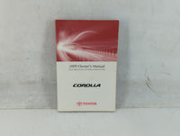 2009 Toyota Corolla Owners Manual Book Guide P/N:01999-12C16 OEM Used Auto Parts - Oemusedautoparts1.com