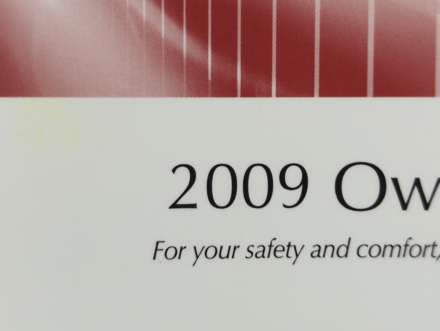 2009 Toyota Corolla Owners Manual Book Guide P/N:01999-12A89 OEM Used Auto Parts - Oemusedautoparts1.com