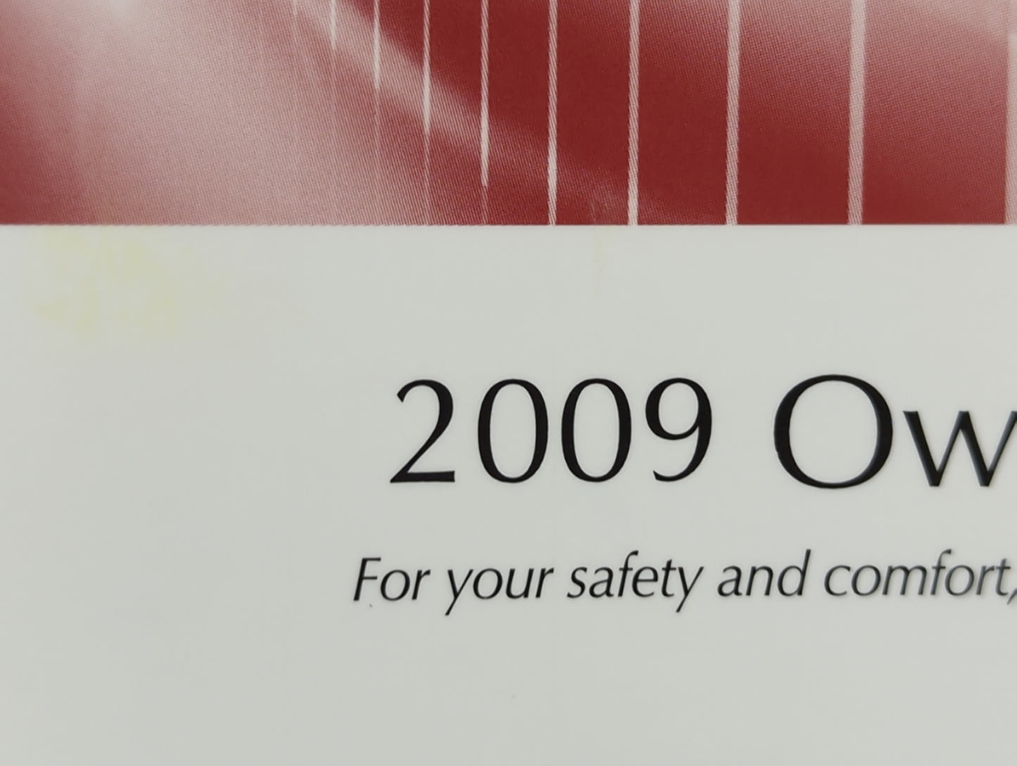 2009 Toyota Corolla Owners Manual Book Guide P/N:01999-12A89 OEM Used Auto Parts - Oemusedautoparts1.com