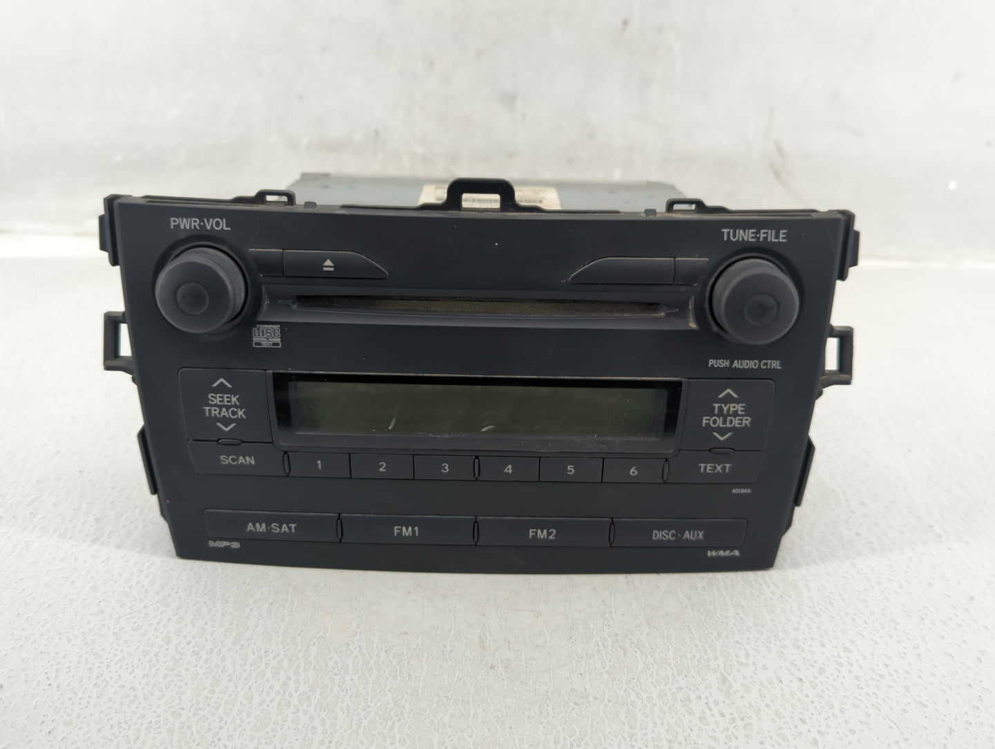 2009-2009 Toyota Corolla Am Fm Cd Player Radio Receiver - Oemusedautoparts1.com