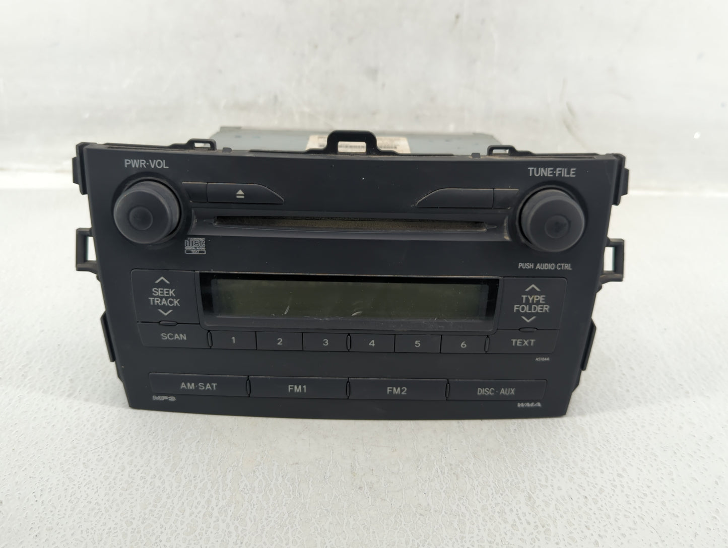 2009-2009 Toyota Corolla Am Fm Cd Player Radio Receiver - Oemusedautoparts1.com