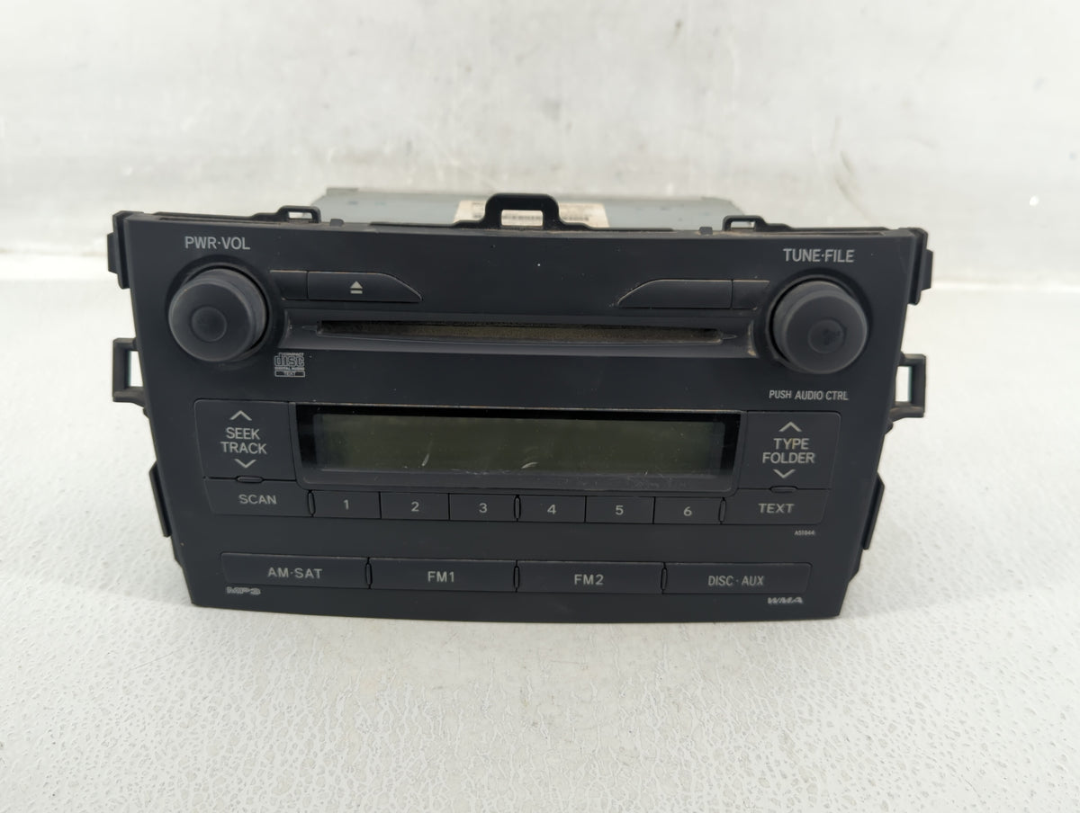 2009-2009 Toyota Corolla Am Fm Cd Player Radio Receiver 572177 - Oemusedautoparts1.com