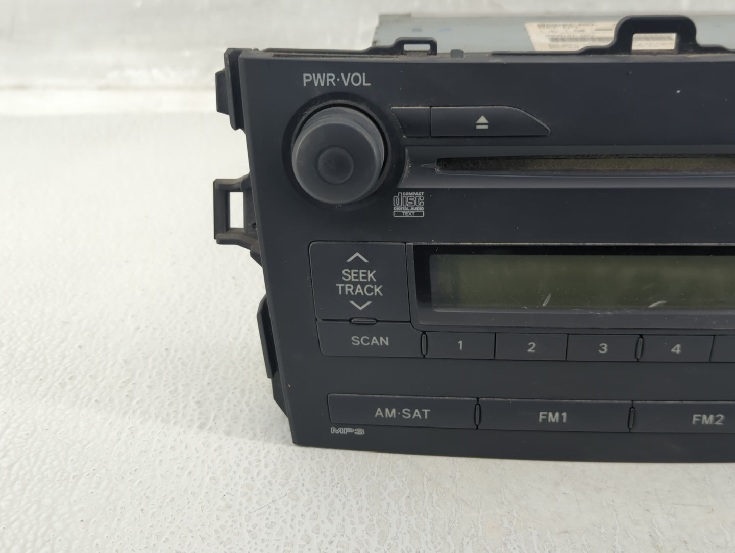 2009-2009 Toyota Corolla Am Fm Cd Player Radio Receiver - Oemusedautoparts1.com