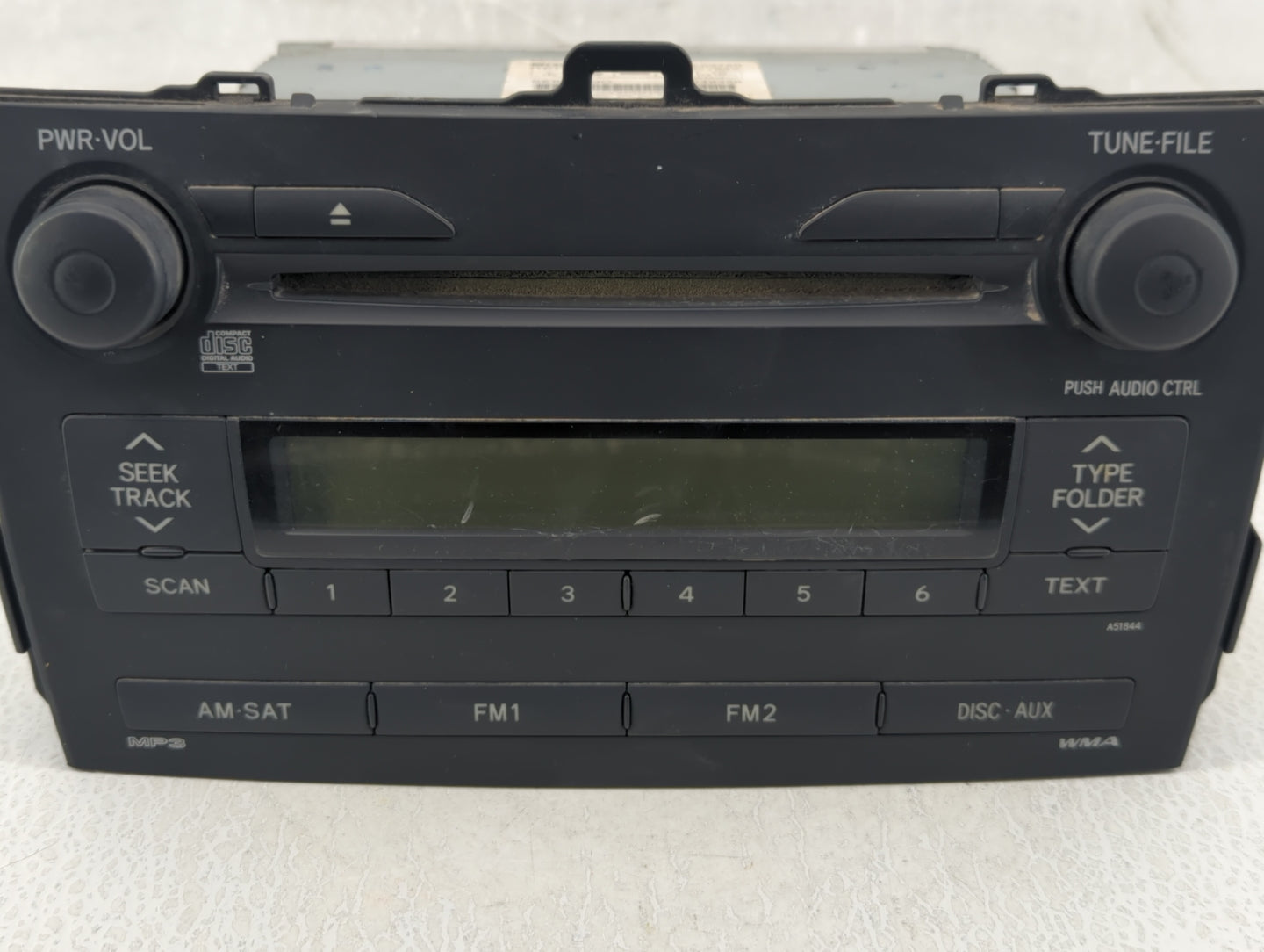 2009-2009 Toyota Corolla Am Fm Cd Player Radio Receiver - Oemusedautoparts1.com