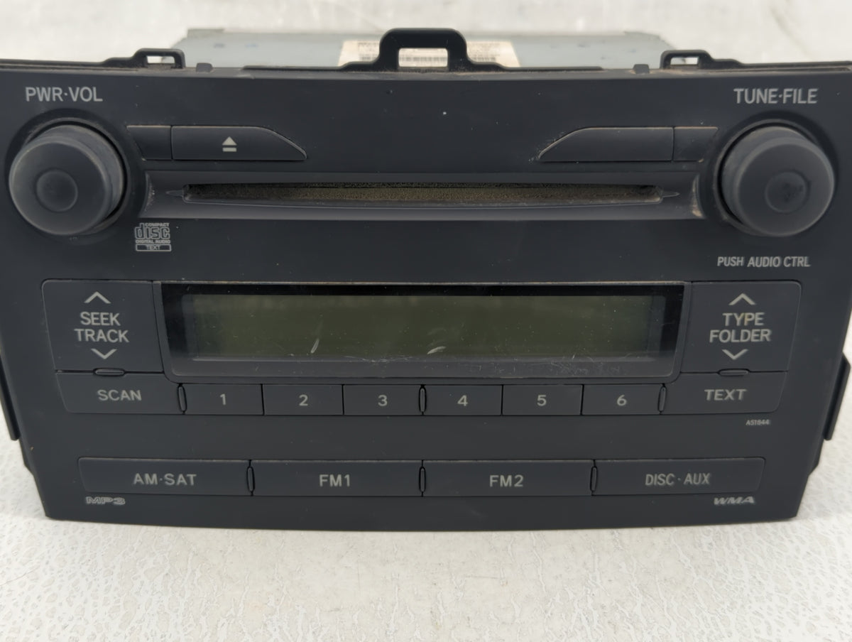 2009-2009 Toyota Corolla Am Fm Cd Player Radio Receiver 572177 - Oemusedautoparts1.com
