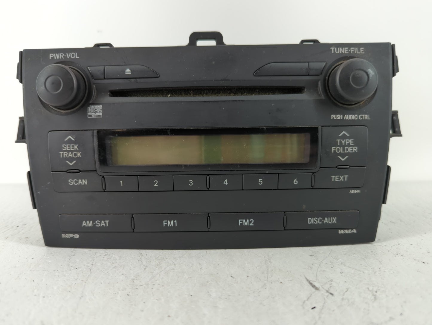 2009-2009 Toyota Corolla Am Fm Cd Player Radio Receiver - Oemusedautoparts1.com