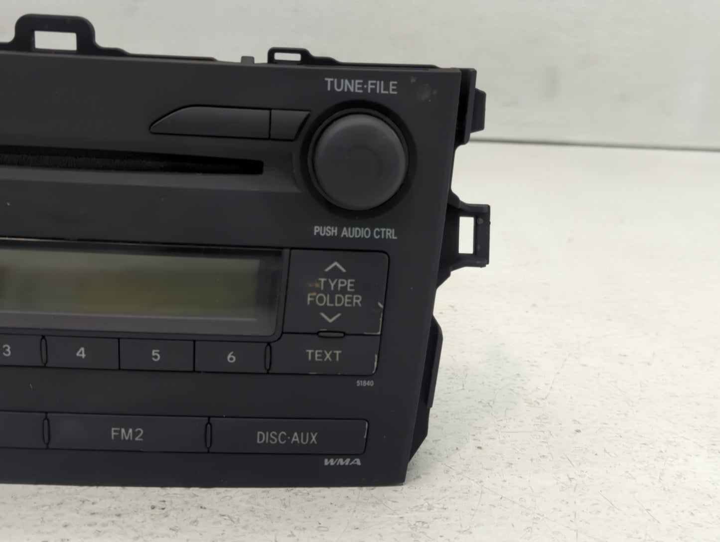 2009 Toyota Corolla Radio AM FM Cd Player Receiver Replacement P/N:86120-12B30 Fits OEM Used Auto Parts - Oemusedautoparts1.