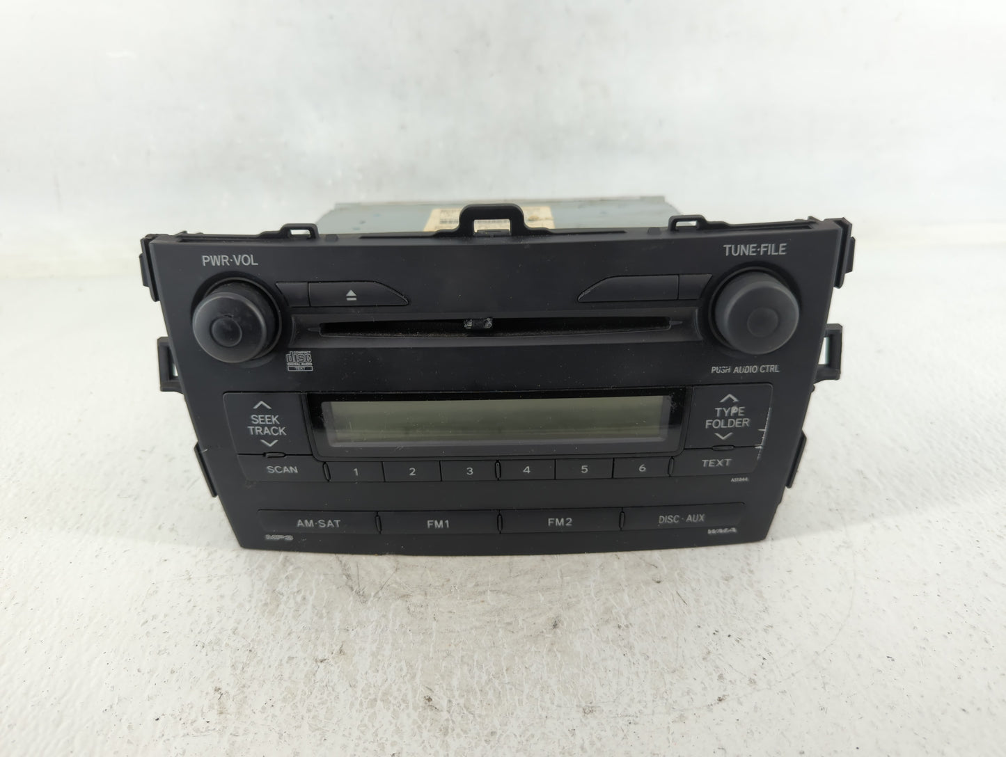 2009 Toyota Corolla Radio AM FM Cd Player Receiver Replacement P/N:CQ-JS7762X 86120-02750 Fits OEM Used Auto Parts - Oemused