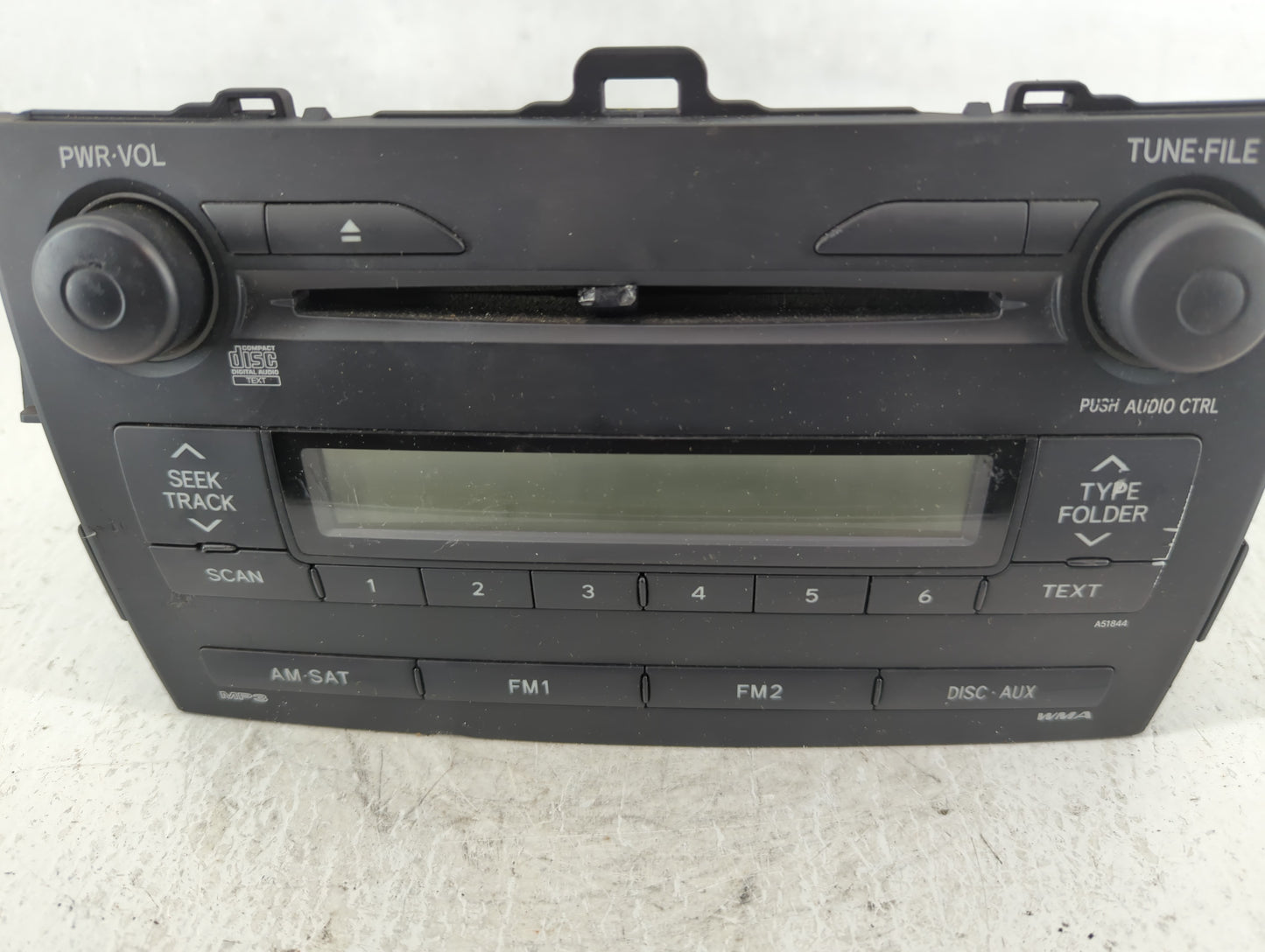 2009 Toyota Corolla Radio AM FM Cd Player Receiver Replacement P/N:CQ-JS7762X 86120-02750 Fits OEM Used Auto Parts - Oemused