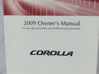 2009 Toyota Corolla Owners Manual Book Guide P/N:01999-12C16 OEM Used Auto Parts - Oemusedautoparts1.com