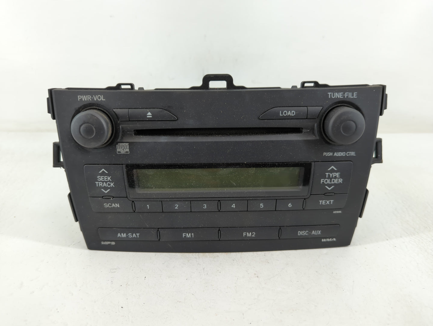 2009-2009 Toyota Corolla Am Fm Cd Player Radio Receiver - Oemusedautoparts1.com
