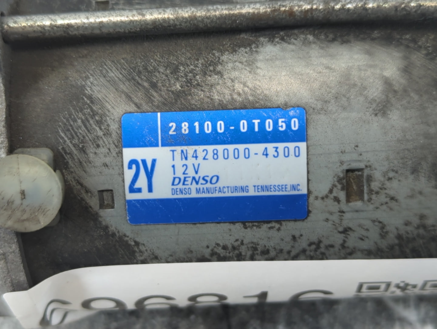 2009-2016 Toyota Corolla Car Starter Motor Solenoid OEM P/N:TN428000-4300 28100-0T050 Fits OEM Used Auto Parts - Oemusedauto